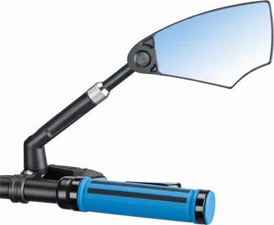 Image de Rétroviseur de vélo en verre antireflet réglables 14-19 cm, angle 360°, droit