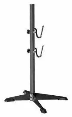 Image de Support à vélos, base antidérapante, réglable en hauteur, noir