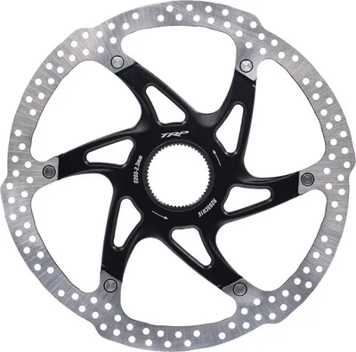 Produktbild von TRP Bremsscheibe Ø 203 mm, 2.3 mm, 2 teilig, Centerlock, schwarz/silber