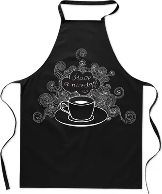 Immagine prodotto di Tazza da caffè in cotone nero da cucina da uomo
