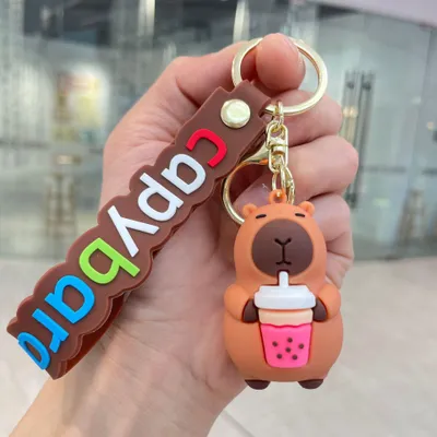 Produktbild von Minicee Capybara Schlüsselanhänger – Lustiger Taschenanhänger