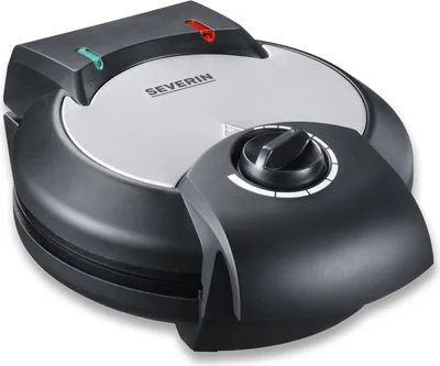 Produktbild von Waffeleisen Waffelautomat SEVERIN WA 2103 1300 W Edelstahl-gebürstet schwarz WA 2103 aus Edelstahl, gebürstetschwarzsilber Waffeleisen Waffelautomat Herzwaffeleisen Doppelwaffeleisen