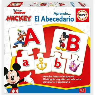 Zdjęcie produktu dla Educa Borras - Gra Edukacyjna Disney Mickey: Poznaj Alfabet w Stylu