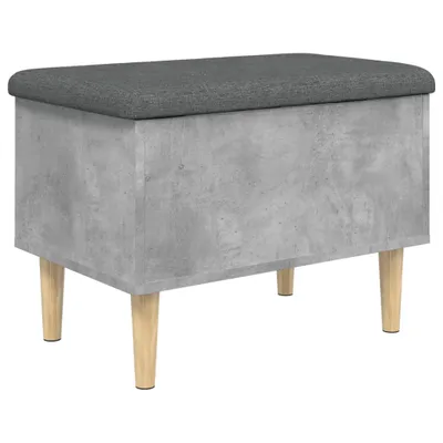 Obrázok produktu pre vidaXL Lavica s úložným priestorom betónová sivá 62x42x46 cm materiál na báze dreva