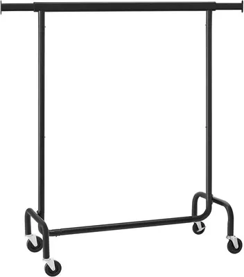 Zdjęcie produktu dla Mobilny wieszak na ubrania, czarny, nośność 130 kg