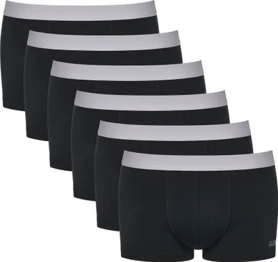 Produktbild von Sloggi Herren Boxershorts, 6er Pack - Hipster, GO ABC 2.0, Baumwolle,  einfarbig Schwarz L
