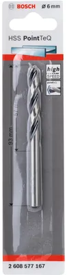 Immagine prodotto di spirálový vrták do kovu HSS PointTeQ 6,0 x 57 mm