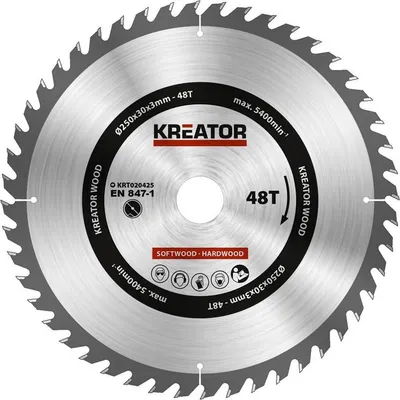 Zdjęcie produktu dla kreator Brzeszczot do drewna 250X30X3MM 48T KRT020425