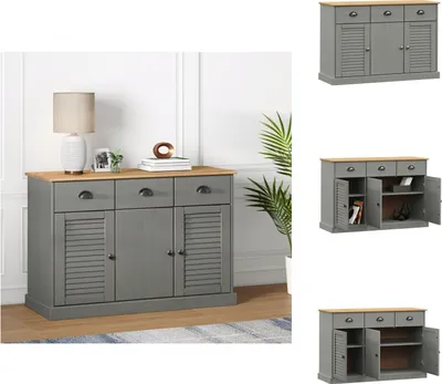 Obrázek produktu pro vidaXL Příborník se zásuvkami VIGO 113x40x75 cm, masiv borovice - Příborníky