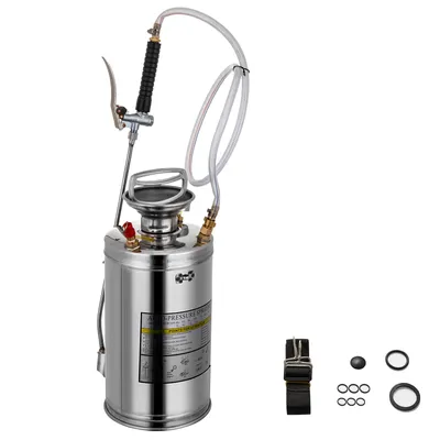 Produktbild von VEVOR Edelstahl Drucksprüher Hochleistungssprühgerät Drucksprühgerät 6L Druckspritze
