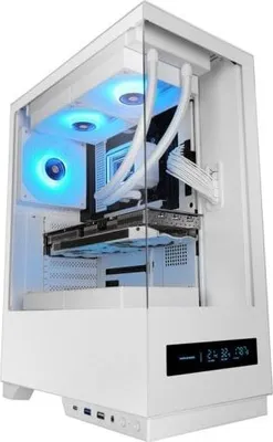 Image de Mars Gaming MC-PULSARW, Midi Tower, PC, Blanc, ATX, Micro ATX, Mini-ITX, Verre trempé, Jeux