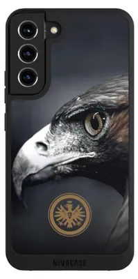 Produktbild von NIVOCASE Handyhülle für Samsung Galaxy S22+  Hülle NIVOpure Case Schwarz Adler Eintracht Frankfurt Offizielles Lizenzprodukt
