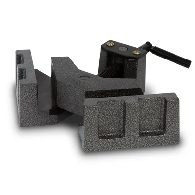 Obrázek produktu pro EBERTH úhlový svěrák 90 stupňů, úhlová svěrka, úhlová svěrka, šířka čelistí 104 mm, šířka upnutí 60 mm, pokosová svěrka z masivního dřeva