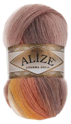 100g Farbverlaufsgarn Alize Angora Gold Batik 4741 Sonnenaufgang