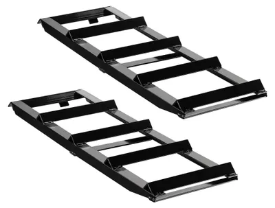 Produktbild von XPOtool Verlängerung für Auffahrrampen 2x 400 kg 650 x 195 mm Kfz-Rampe aus Stahl als Erweiterung für Autorampe, Verladerampe