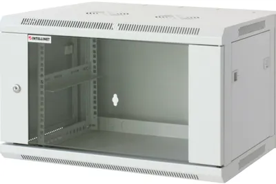 Obrázok produktu pre Intellinet 711760, Nástenný regál, 6U, 60 kg, 14,5 kg, Šedá