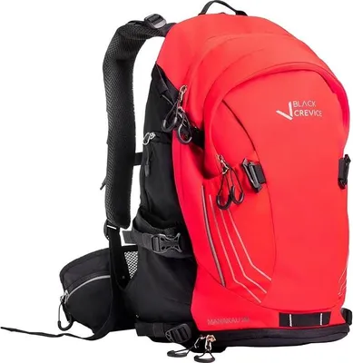 Produktbild von BLACK CREVICE - Wander & Bike Rucksack MANAKAU 26 Liter inkl. Regenhülle | Rot