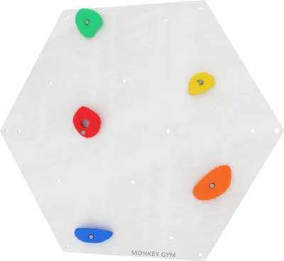 Produktbild von Kletterwand Würfel 1 weiß mit bunten Griffen