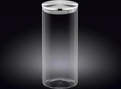 Immagine prodotto di Barattolo Wilmax da 1500 ml con coperchio in acciaio inossidabile trasparente WL-888517/A