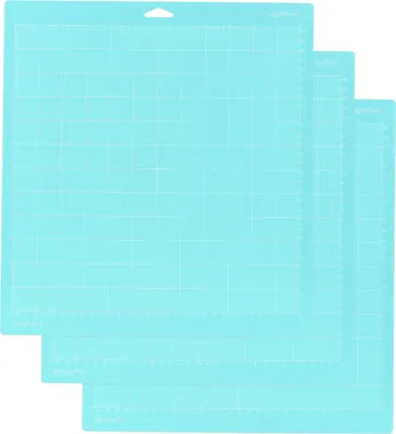 Zdjęcie produktu dla 30,5 x 30,5 cm * 3 maty do cięcia – samoprzylepne, antypoślizgowe, z siateczką, kompatybilne z maszyną do cięcia Silhouette Cameo, Cricut Explore i ploterem