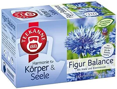 Produktbild von Teekanne Figur Balance Kräutertee mit Mate und Brennnessel 35g