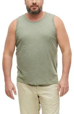 Productafbeelding van s.Oliver heren tanktop – oversized pasvorm, katoenmix, jersey, ronde hals