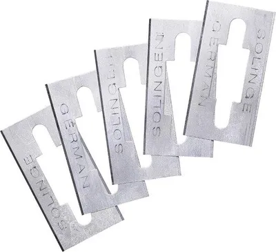 Produktbild von Hobelmessenset 45 mm aus Stahl für Feinarbeiten - 5 Stück