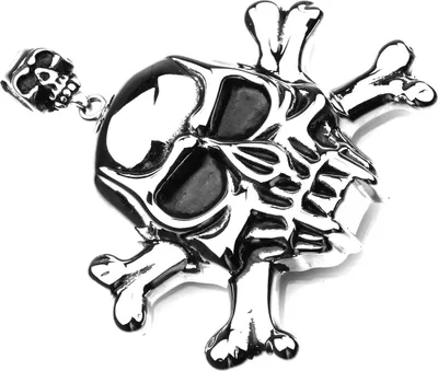 Produktbild von Herren Edelstahl Anhänger Totenkopf XXL