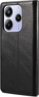 Obrázek produktu pro Lenuo Leather flipové pouzdro pro Xiaomi Redmi Note 14 5G černá