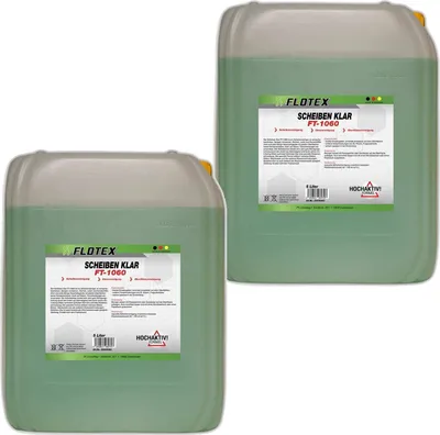Produktbild von Flotex Scheibenklar Scheibenreiniger, 2 x 5L Glasreiniger Autoscheiben Fenster