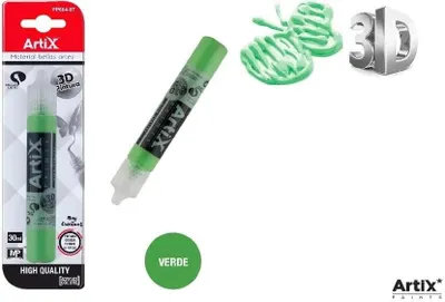 Image de Peinture texturée 3D verte, 30 ml