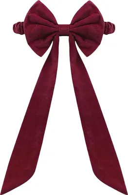 Produktbild von Weihnachtliche Stuhlschleifen aus burgunderrotem Samt, 30 x 75 cm, für Weihnachtsfeiern, Bankette, Hochzeiten, Events und Partys