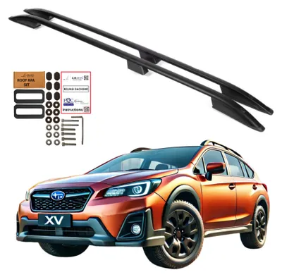 Obrázek produktu pro Střešní nosiče SUBARU XV SUV 2012- černé hliníkové, odolné, pevné