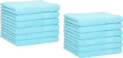 Produktbild von Betz 12 Stück Gästetücher 30x50 cm PALERMO 100% Baumwolle  Farbe: türkis