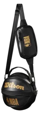 Produktbild von Wilson - "NBA" Tragetasche, 3 in 1, Basketball PP8161 (Einheitsgröße) (Schwarz/Gold)