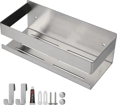 Immagine prodotto di Scaffale angolare per doccia e cucina 25x11x9 cm in acciaio inossidabile