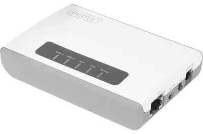 Produktbild von DIGITUS 2-Port USB2.0 Wireless Multif. Netw.Server,300Mbps