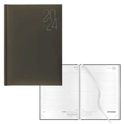 Produktbild von Idena Buchkalender 2024 ; A5; Premium braun