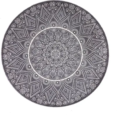 Produktbild von MD Entree Universal | Teppichläufer - Wohnzimmerteppich - Eingangsmatte,Motiv:mandala;Größe:Ø 100 cm