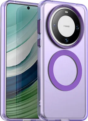 Image de Etui magnétique pour Huawei Mate 60 Pro+, étui antichoc fin, mat et translucide Violet