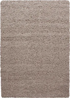 Produktbild von Teppich Wohnzimmer Hochflor Beige 240x340 Rechteck Unicolor - Einfarbig