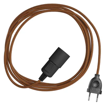 Immagine prodotto di Creative Cables - Snake - Lampada plug-in con cavo in tessuto colorato
