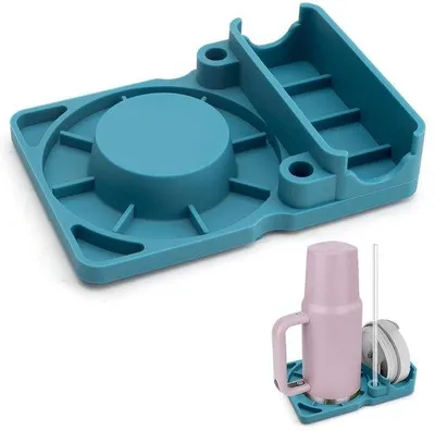Immagine prodotto di Sgocciolatoio in silicone per bicchieri, 30/40 oz, con cannuccia e coperchio, per bicchieri Stanley Cup