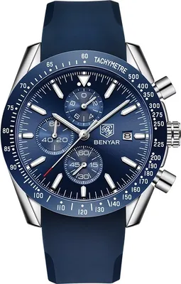 Zdjęcie produktu dla Zegarek BENYAR OG-14674 Niebieski/Srebrny - Elegancja KP14674