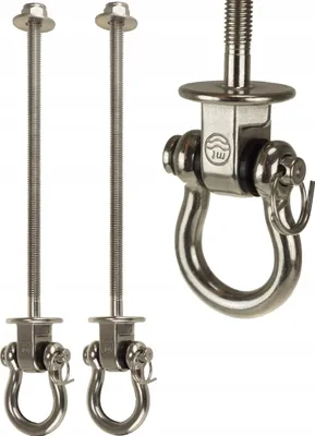 Produktbild von Hängemattenhaken M8X170mm FEINZ Sicherungsöse Robust Und Langlebig Edelstahl 2X