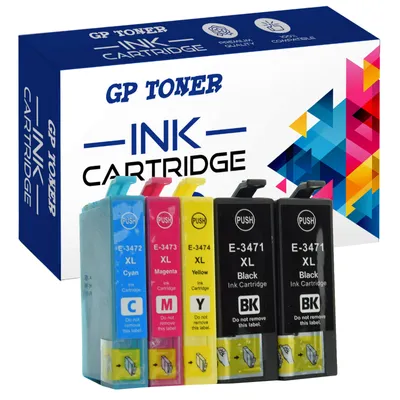 Zdjęcie produktu dla 5x Tusze do Epson 34XL WorkForce Pro WF-3725 DWF WF-3720 DW WF-3720 DW