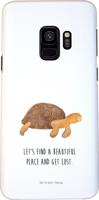 Produktbild von Mr. & Mrs. Panda Samsung Galaxy S9 Handyhülle Schildkröte Marschieren - Weiß - Geschenk, Smartphone Hülle, Abenteuer, Motivation, Cover, Lieblingsmensch, Meer