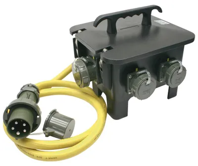Produktbild von Mennekes Sechsfachverteiler THW-Version 230 V/400 V, 63 A 71002ZB