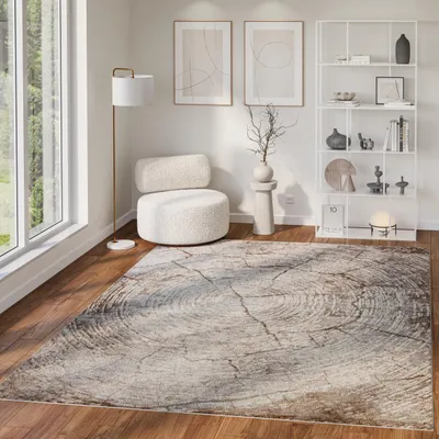 Produktbild von Tapiso Teppich COMO Modern Abstrakt Kurzflor Beige Braun 200 x 300 cm