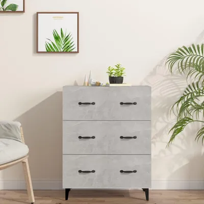 Produktbild von vidaXL Sideboard Betongrau 69,5x34x90 cm Holzwerkstoff
